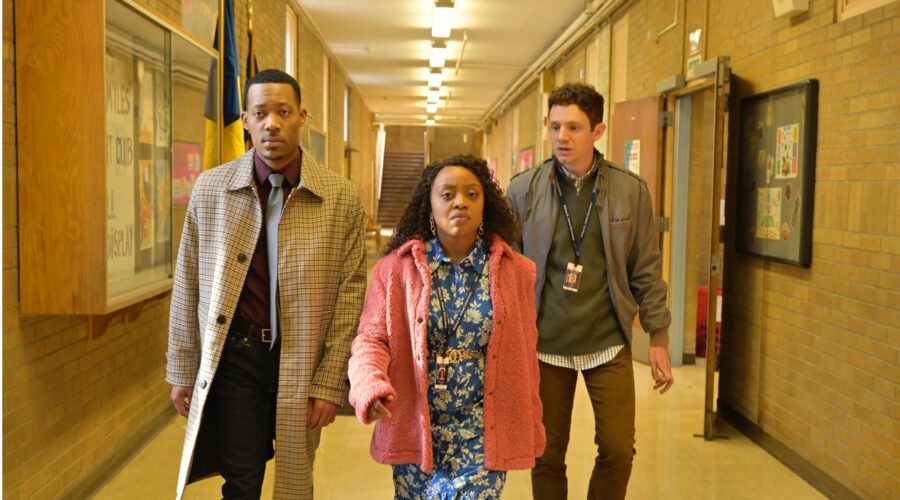 Janine Teagues (Quinta Brunson), Gregory Eddie (Tyles James Williams) E Jacob Hill (Chris Perfetti) In Una Scena Di