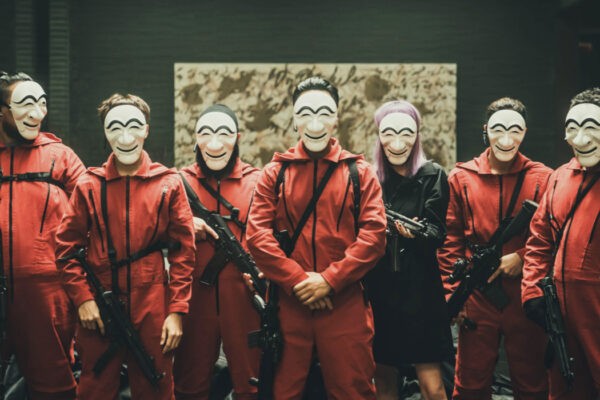 La banda ne “La casa di carta: Corea”. Credits: Jung Jaegu/Netflix.