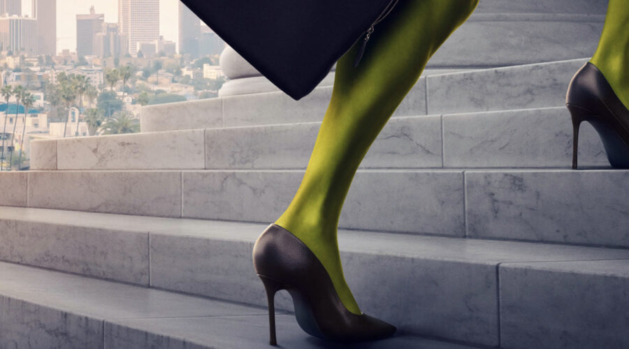 She Hulk, key art della serie tv Marvel in streaming dal 17 agosto su Disney+. Credits: Disney.
