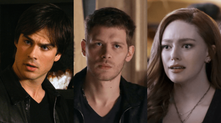 Da sinistra: Ian Somerhalder, Joseph Morgan e Danielle Rose Russell. Credits: Warner Bros Entertainment, Everett Collection e Mediaset.
