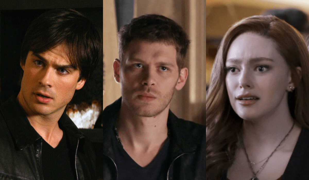 Da sinistra: Ian Somerhalder, Joseph Morgan e Danielle Rose Russell. Credits: Warner Bros Entertainment, Everett Collection e Mediaset.