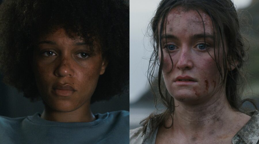Da sinistra: Reign Edwards e Sarah Pidgeon in “The Wilds”. Credits: Amazon Studios.