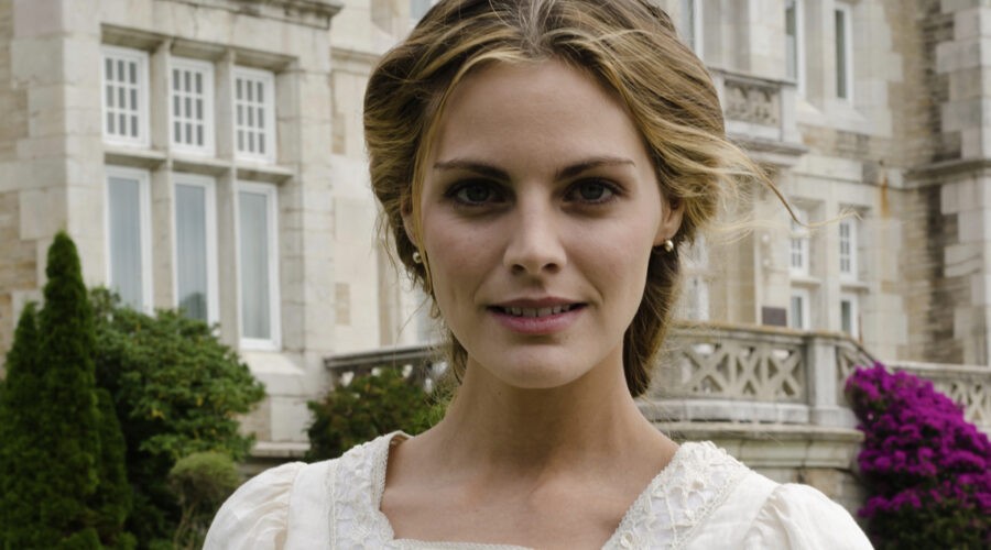 Amaia Salamanca (Alicia Alarcón) in un posato per