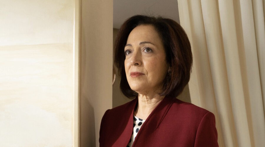 Cristina De Inza (Diana) in una scena di “Un altro domani”. Credits: Mediaset