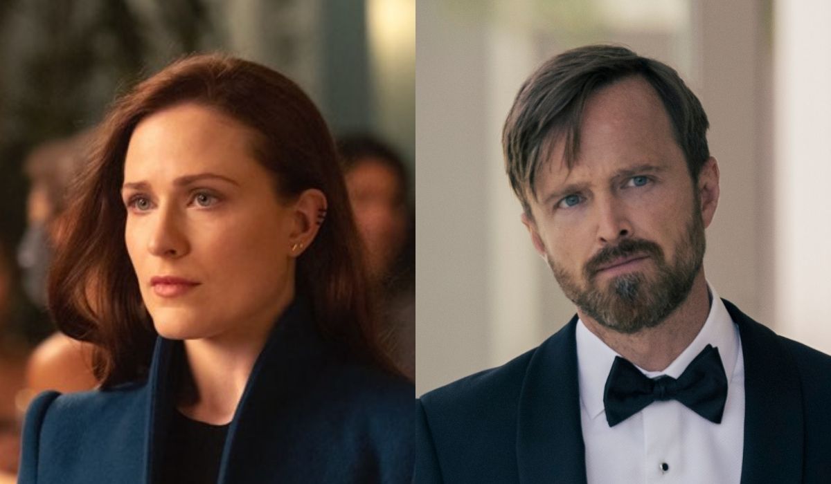 Da Sinistra: Evan Rachel Wood E Aaron Paul In Una Scena Di