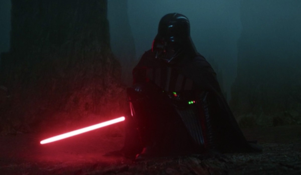 Darth Vader (Hayden Christensen) in una scena del sesto episodio di 
