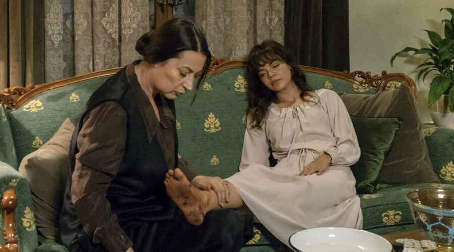 Da sinistra: Vahide Perçin (Hünkar) e Hilal Altinbilek (Züleyha) in una scena di