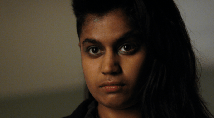 Linnea Berthelsen in una scena del settimo episodio di “Stranger Things 2”. Credits: Cattura schermo/Netflix.