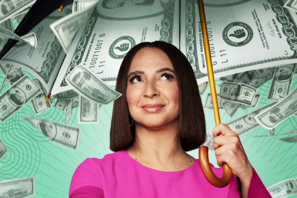 Maya Rudolph nel poster di “Loot - Una fortuna”. Credits: Apple TV+.