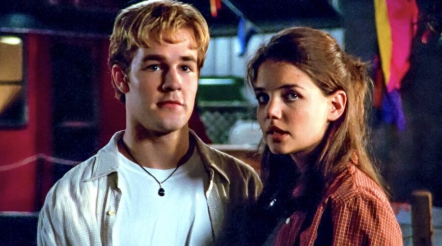 Da sinistra: Dawson e Joey in una scena di “Dawson's Creek”. Credits: Sky.