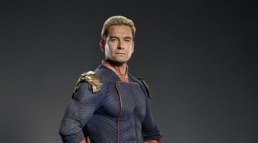 Homelander (Antony Starr) in un'immagine promozionale di “The Boys 3”. Credits. Amazon Prime Video.