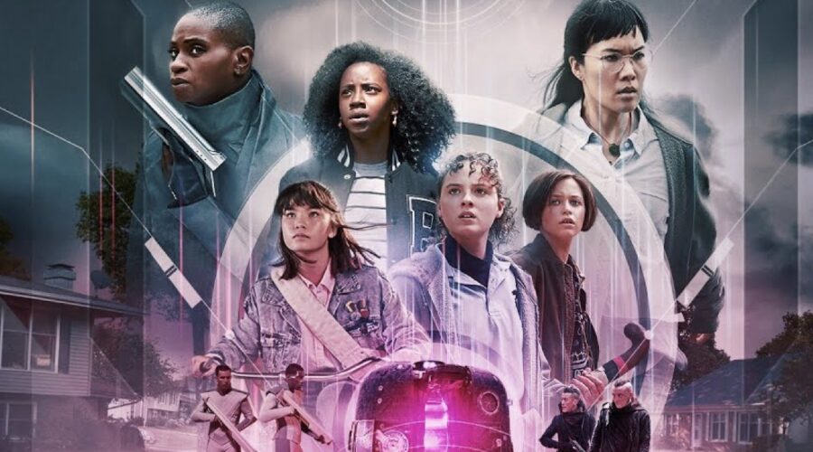 Key art di “Paper Girls”. Credits: YouTube/Prime Video.