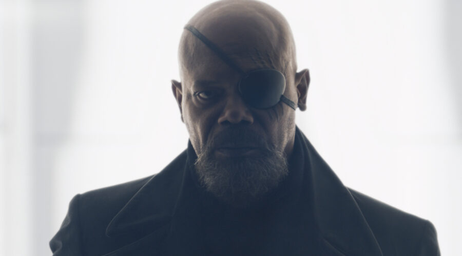 Samuel L Jackson (Nick Fury) In Secret Invasion Credits Disney Plus.peg
