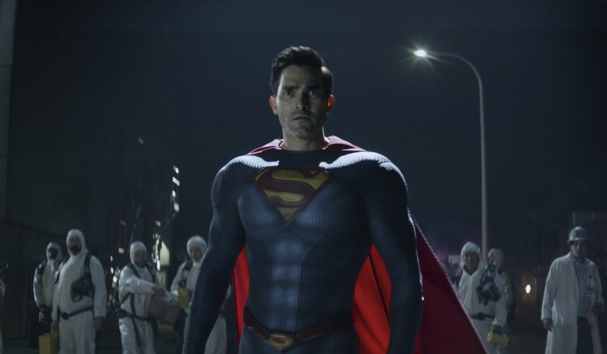 Tyler Hoechlin in una scena di “Superman & Lois”. Credits: Mediaset.