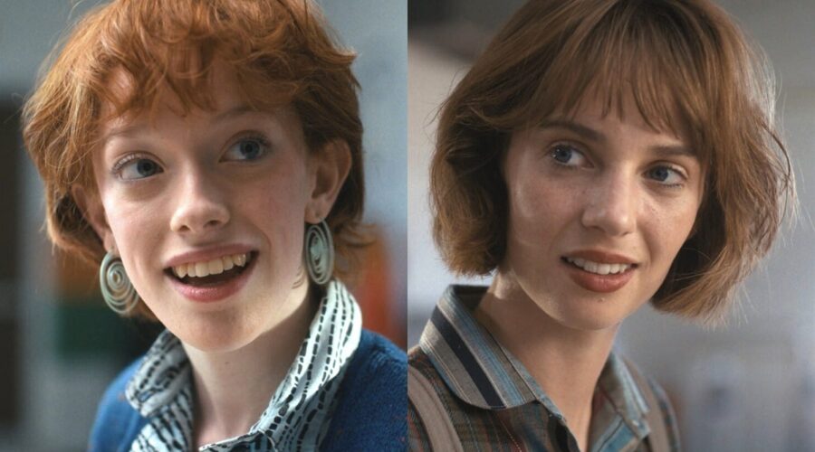 Da sinistra: Vickie e Robin in due fotogrammi di “Stranger Things 4”. Credits: Cattura schermo/Netflix.