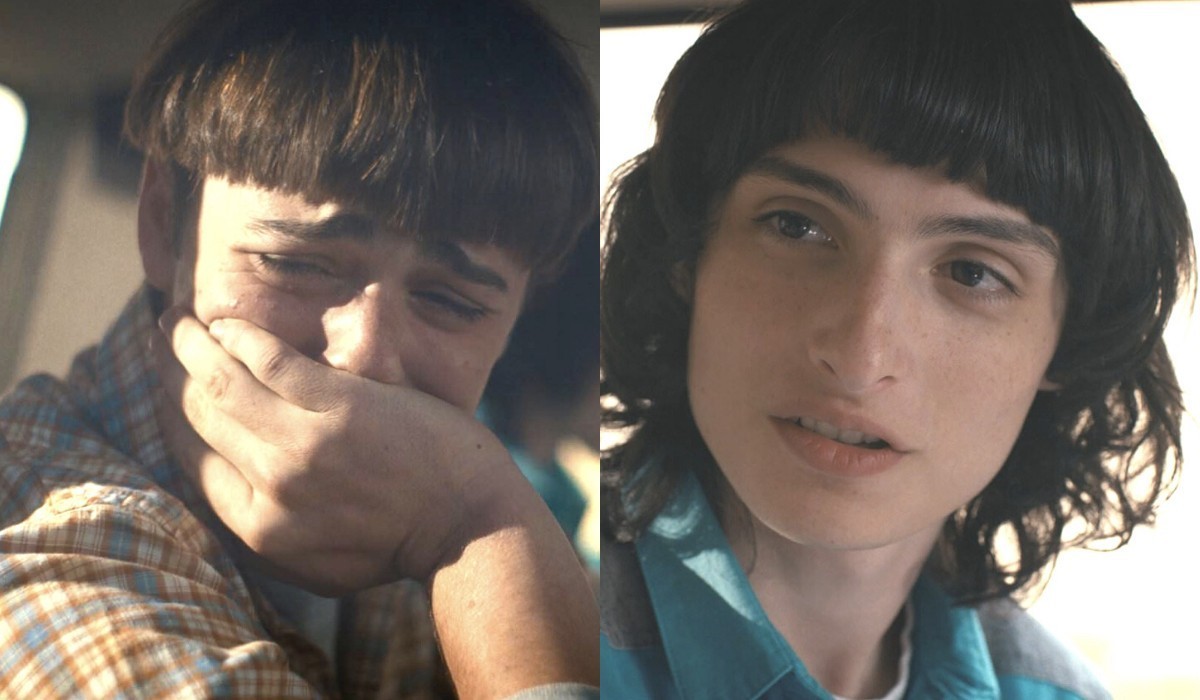 Da sinistra: Will e Mike in un fotogramma di “Stranger Things 4”. Credits: Cattura schermo/Netflix.