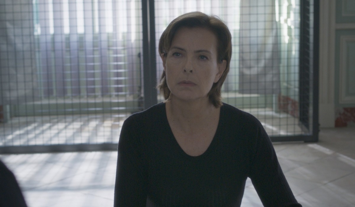 Carole Bouquet (Jeanne/La Mantide) in una scena de “La Mantide”. Credits: Mediaset