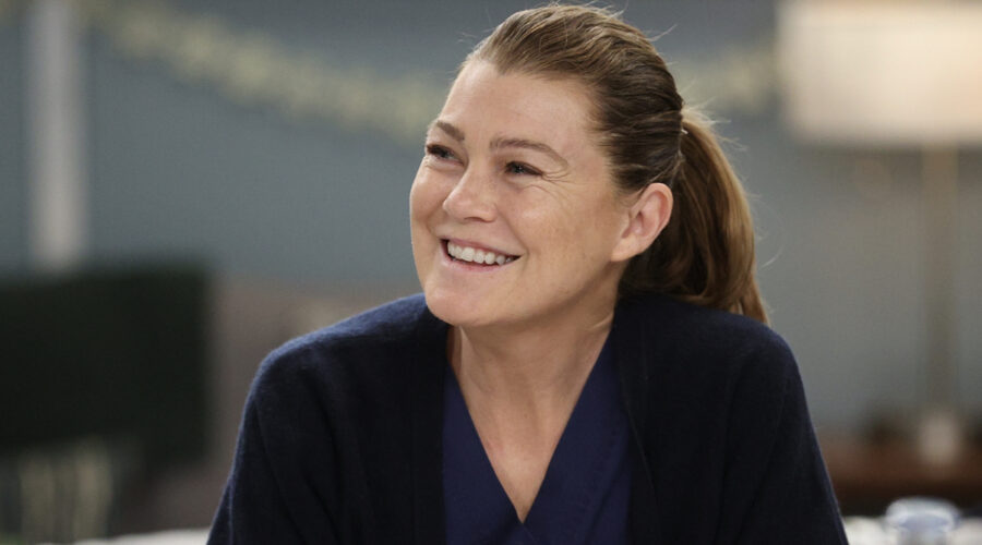 Ellen Pompeo (Meredith Grey) in una scena di 