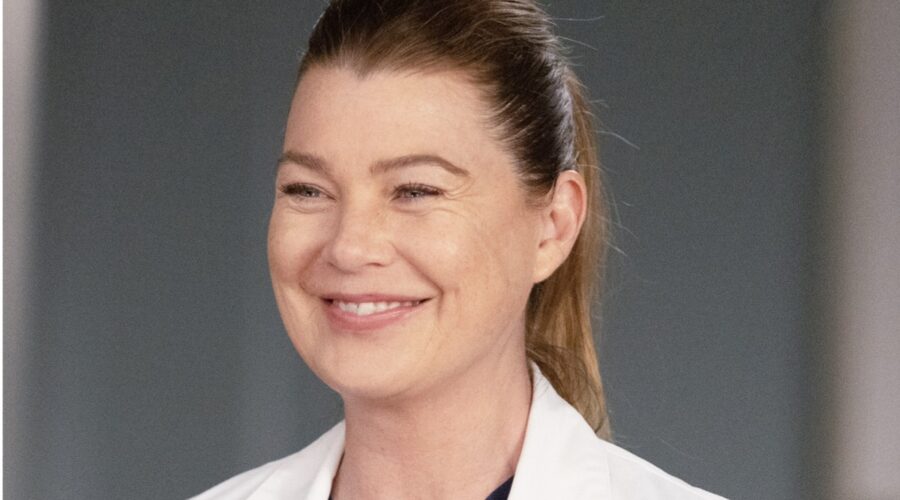 Ellen Pompeo (Meredith Grey) in una scena di 