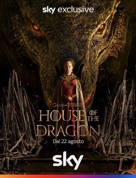 “House of the Dragon”, il poster delle serie tv. Credits: Courtesy of HBO/Sky Italia.