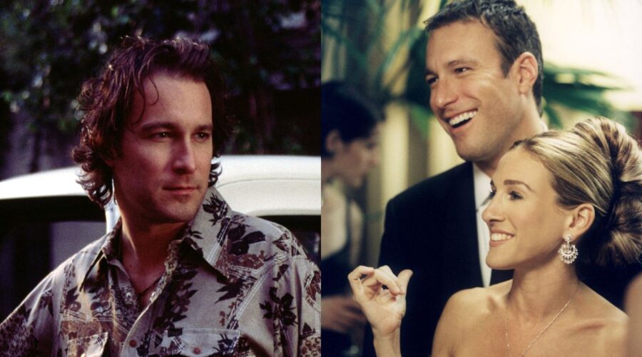 John Corbett in due scene di “Sex and the City”. Credits: Sky Italia.