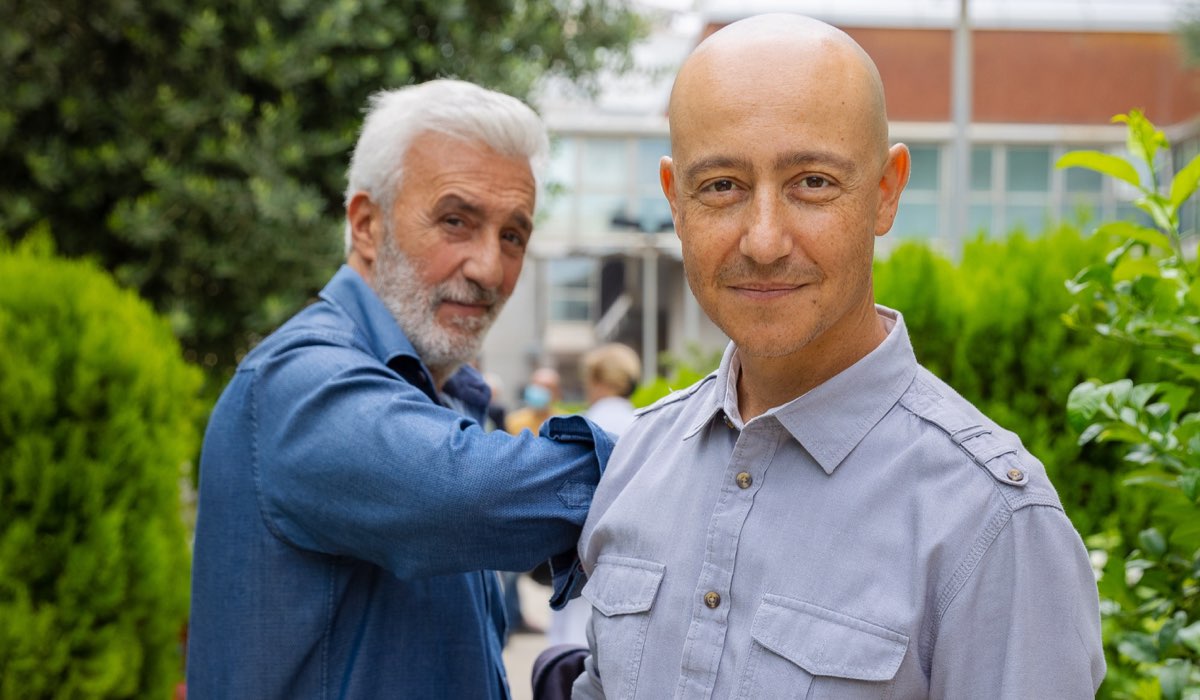 Da sinistra: Patrizio Rispo (Raffaele) e Francesco Vitiello (Diego) In