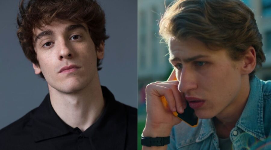 A sinistra: Federico Cesari. A destra: Andrea (Mattia Carrano) in una scena del quarto episodio di “Prisma”. Credits: Cattura schermo/Prime Video/Netflix.