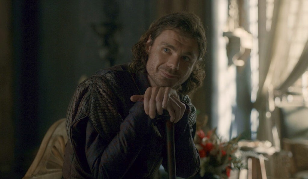 Larys Strong in House of the Dragon nell'episodio 9