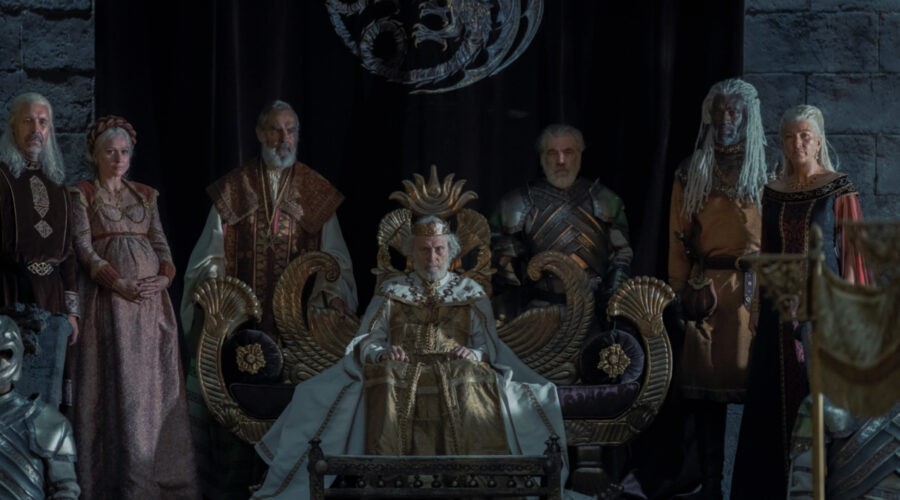 Re Jaeherys E La Famiglia Targaryen Nel Primo Episodio Di House Of The Dragon Credits Sky E Now