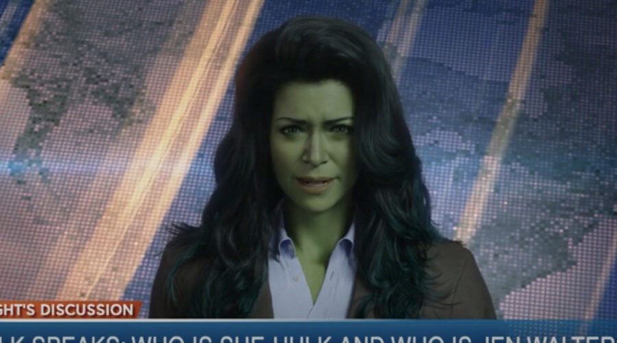 Tatiana Maslany (She Hulk) nel terzo episodio di 