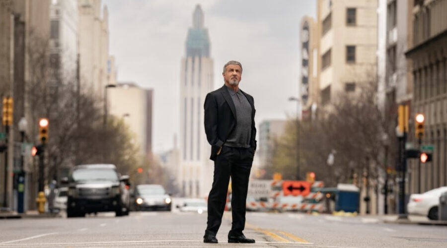 Sylvester Stallone in una scena di “Tulsa King”. Credits: Paramount+.