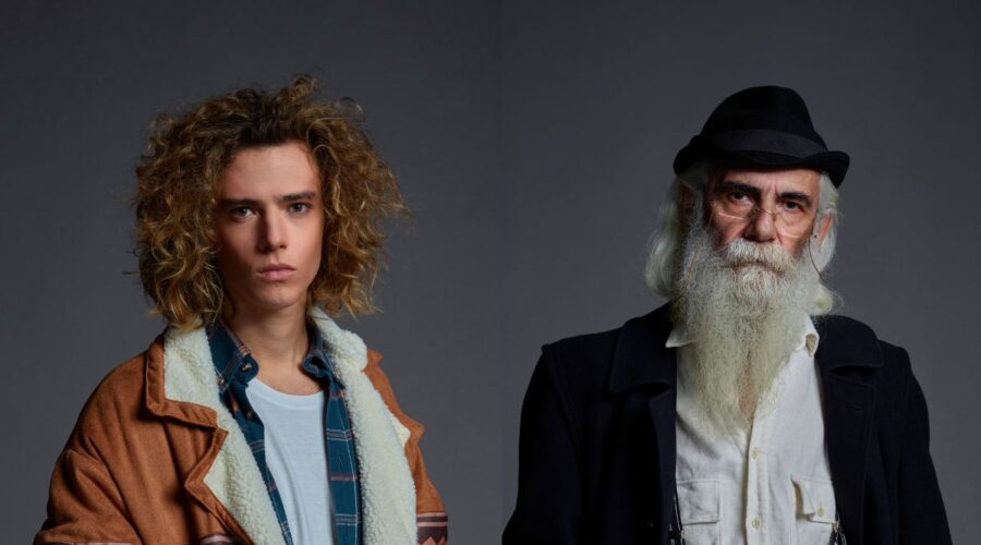 Da sinistra: Alessandro Scirea (Alex) e Claudio Savina (Petrov) in un posato per la serie tv 