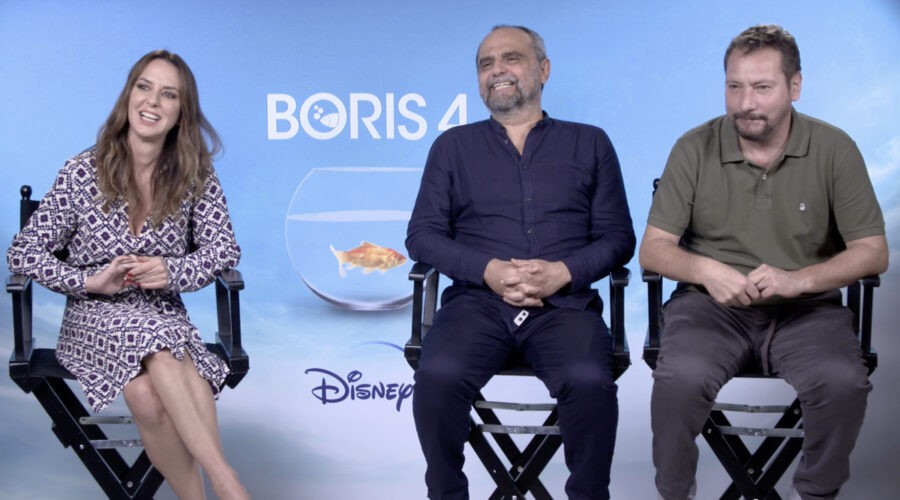 Boris 4, intervista a Giacomo Ciarrapico, Luca Vendruscolo e Caterina Guzzanti. Credits: Fotogramma/Tvserial.it