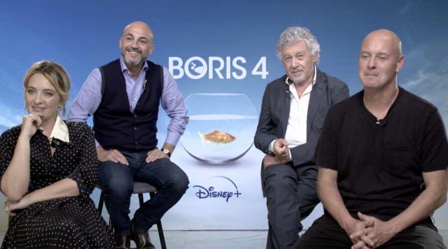 Boris 4, intervista a Pietro Sermonti, Carolina Crescentini, Antonio Catania e Luca Amorosino. Credits: Fotogramma/Tvserial.it.