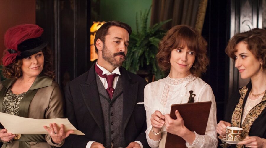 Da sinistra: Polly Walker, Jeremy Piven. Frances O'Connor e Katherine Kelly in 