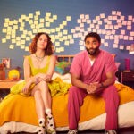 Da sinitra: Jessica Brown Findlay ed Anthony Welsh in una scena di 