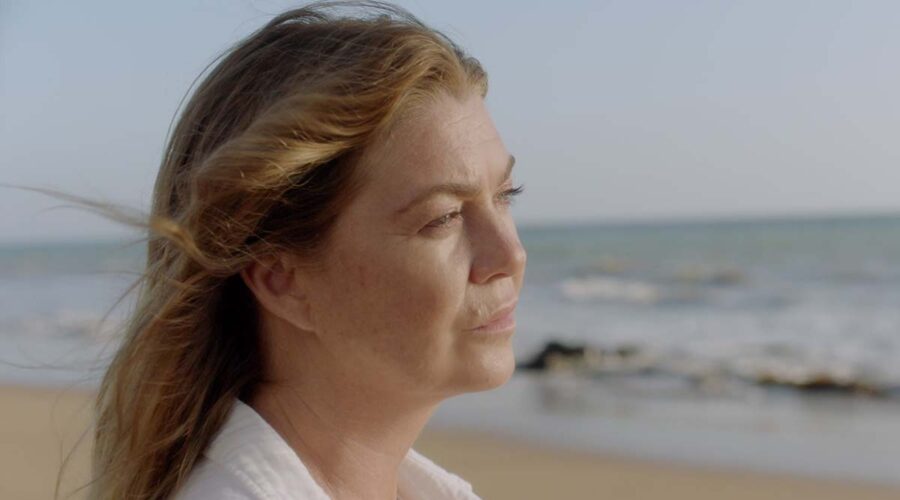 Ellen Pompeo (Meredith Grey) in una scena di 
