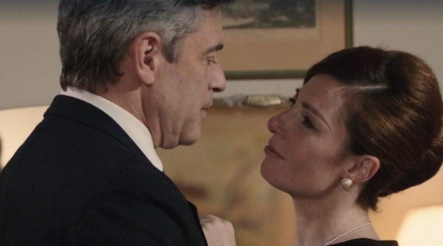 Da sinistra: Massimo Poggio (Ezio Colombo) e Valentina Bartolo (Veronica Zanatta) in una scena della puntata 18 de