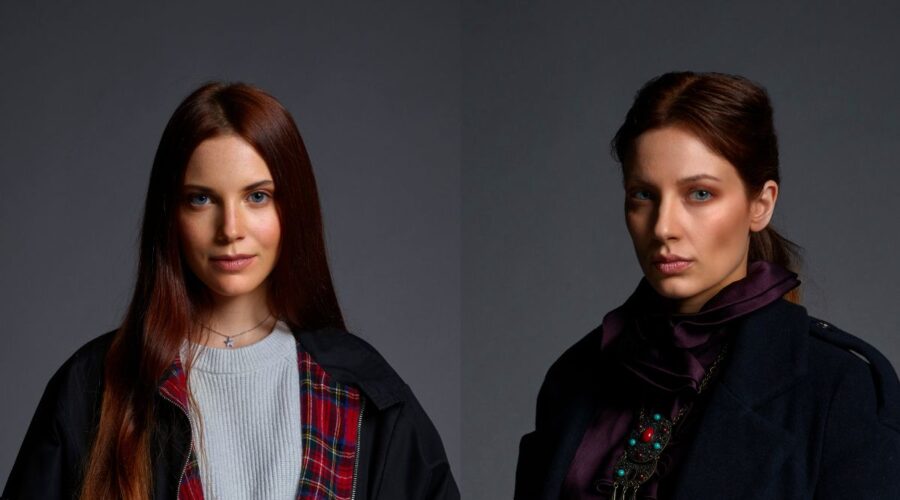 Da sinistra: Letizia Liccati (Brianna) e Marta Rizzioli (Teresa) in un posato per la serie tv 