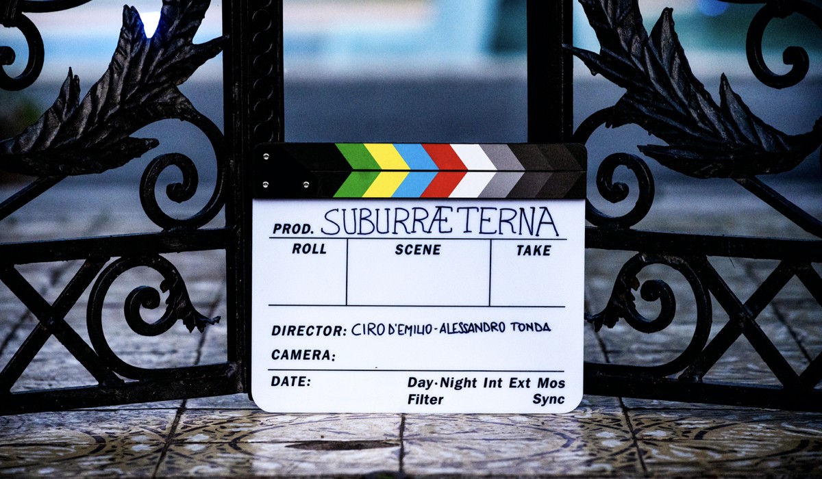 “Suburraeterna”, immagine del primo ciak della serie tv. Credits: Netflix.