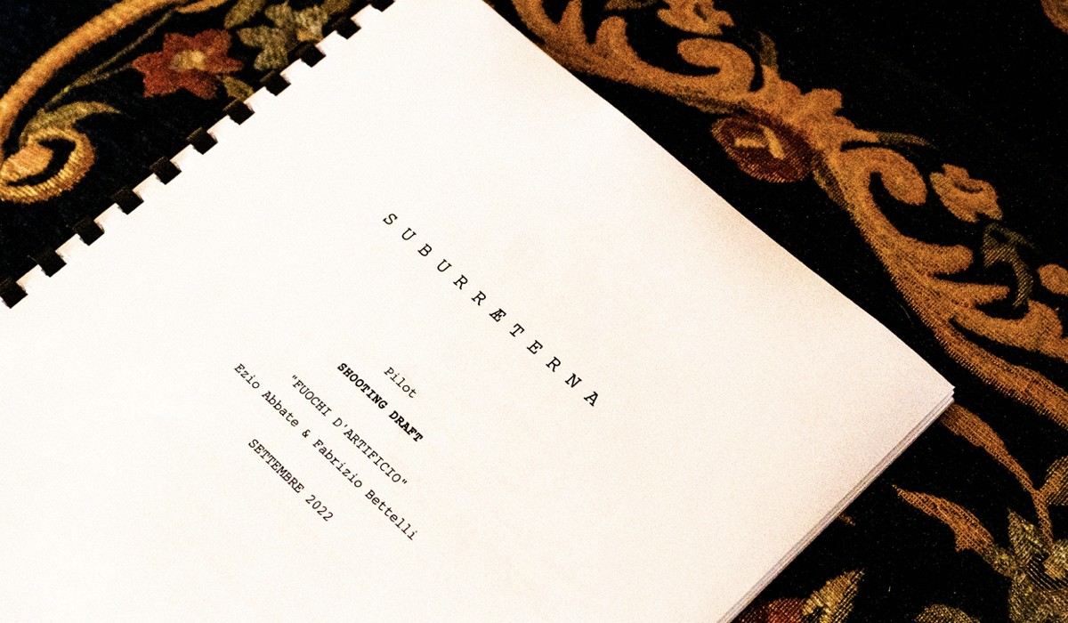 “Suburraeterna”, image from the script of the TV series pilot. Credits: Netflix.