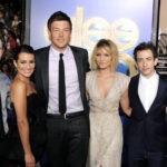 Gli attori Chris Colfer, Lea Michele, Cory Monteith, Kevin McHale e Darren Criss arrivano alla prima di 