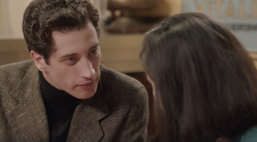 Da sinistra: Moisé Curia (Marco di Sant’Erasmo) e Grace Ambrose (Stefania Colombo) in una scena della puntata 41 de 