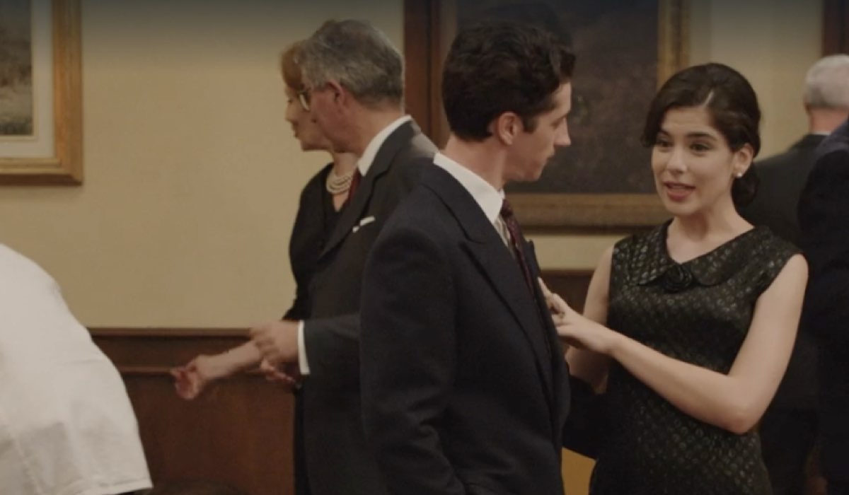 Da sinistra: Moisé Curia (Marco di Sant’Erasmo) e Grace Ambrose (Stefania Colombo) in una scena della puntata 45 de