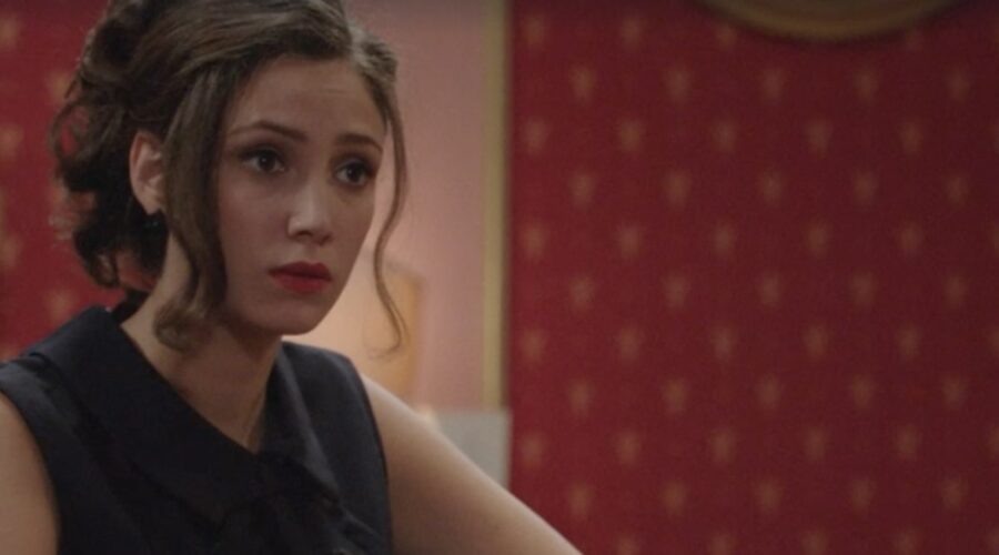 Lucrezia Massari (Flora Gentile Ravasi) in una scena della puntata 48 de