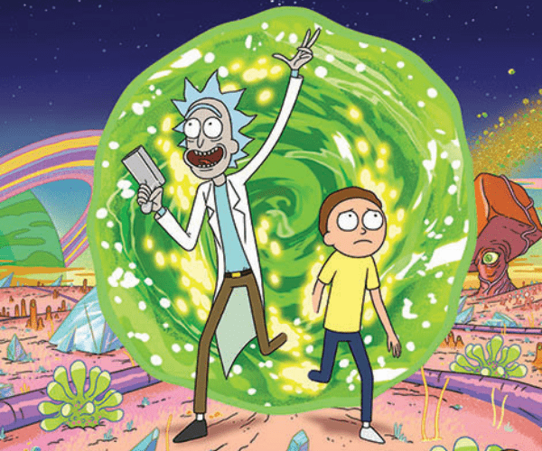 Locandina ufficiale ''Rick And Morty'' Credits Netflix