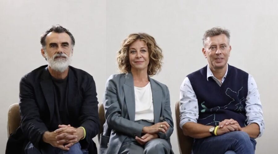 Da sinistra: Thomas Trabacchi, Carlotta Natoli e Ivan Cotroneo. Credits: Paramount+.