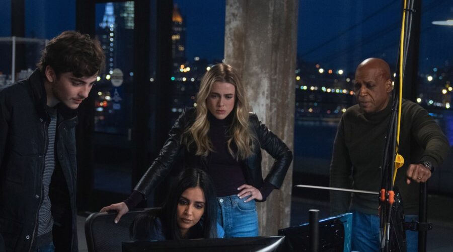 Da sinistra: Ty doran, Parveen Kaur, Melissa Roxburgh e Daryl Edwards in 