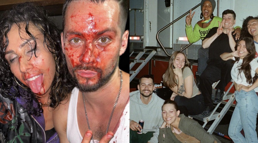 Dylan O'brien E Il Cast Di Ponyboi Sul Set Del Film Credits Via Instagram