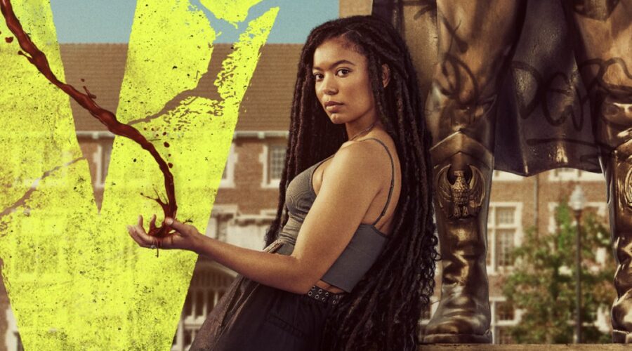 Jaz Sinclair, la protagonista di “Gen V” nel poster di Prime Video. Credits: Amazon Studio.